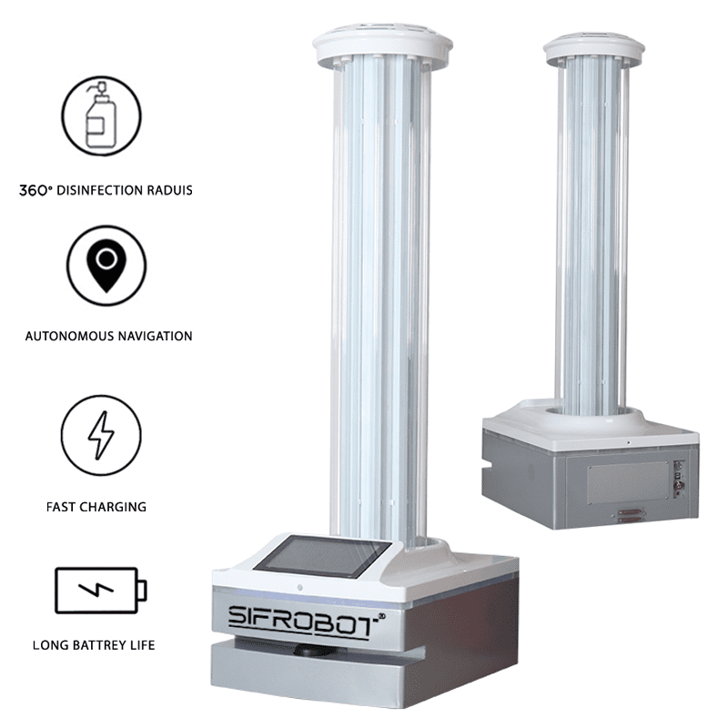 Autonomous UVC Disinfection Robot: SIFROBOT-6.53