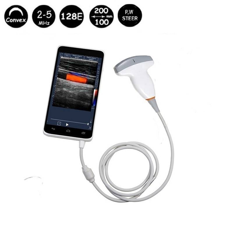 Probe Ultrasound Warna Bluetooth Cembung WiFi: SIFULTRAS-2.21 utama