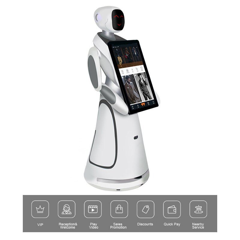 Robot Perkhidmatan Komersial Humanoid Intelligent SIFROBOT-5.3 gambar utama