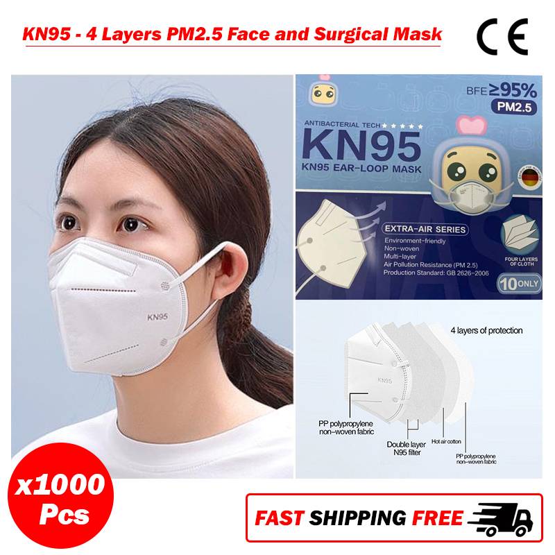 1k單位的KN95-4層面和外科面膜PM2.5