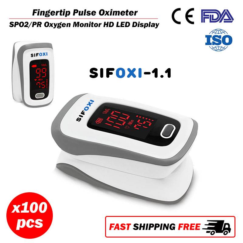 100 Einheiten Sifoxi-1.1 Fingerspitzen-Pulsoximeter