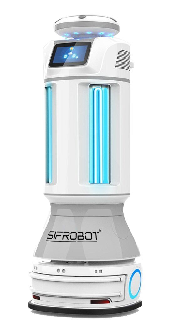 Intelligent Autonom UVC Desinfektioun Roboter: SIFROBOT-6.56
