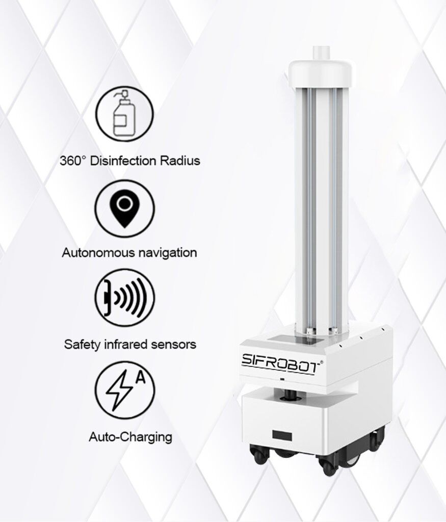 Autonom UVC-desinfiseringsrobot: SIFROBOT-6.71